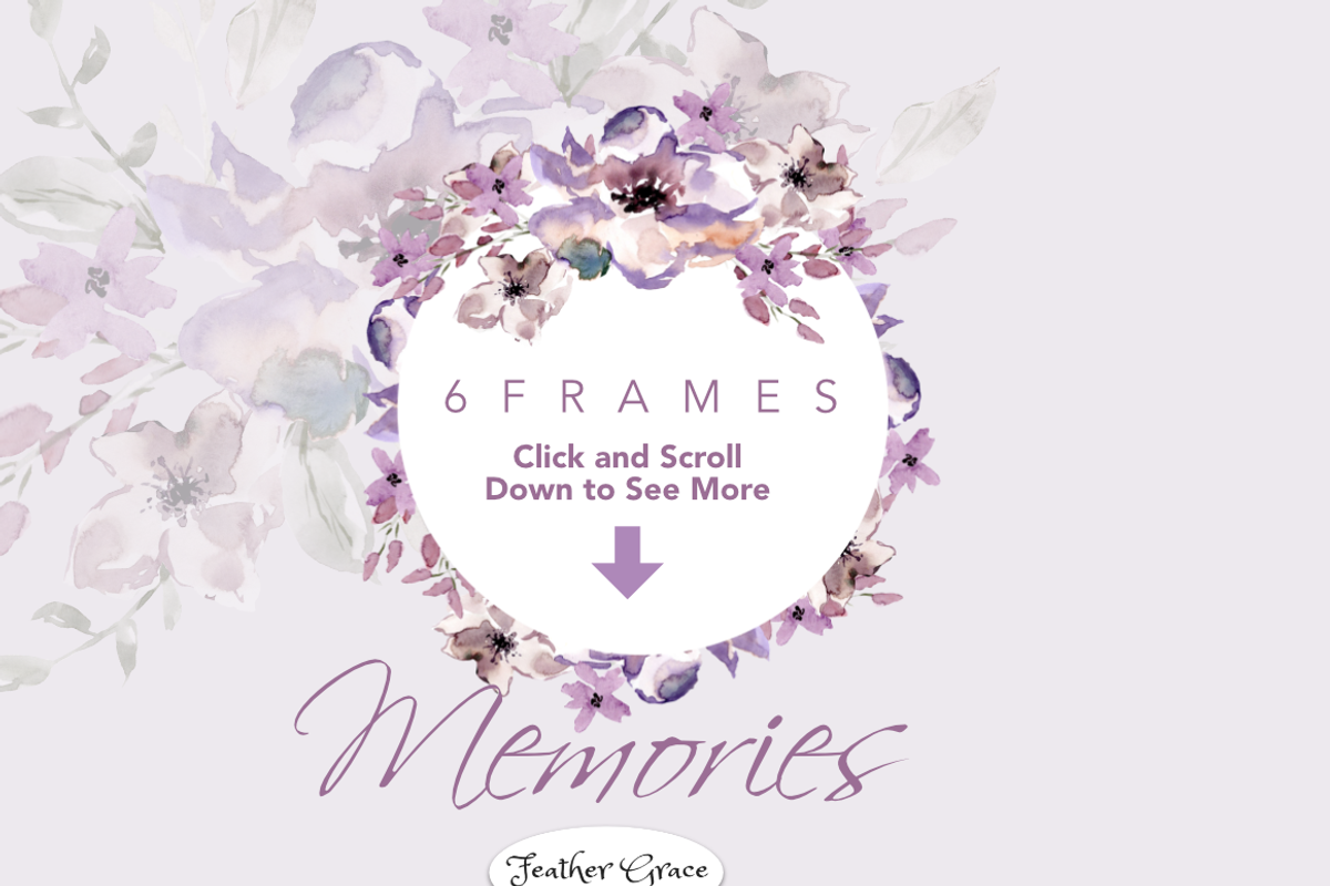 Watercolor Purple Blush Flowers, an Illustration by Feather Grace Designs (Photo 4 of 9)