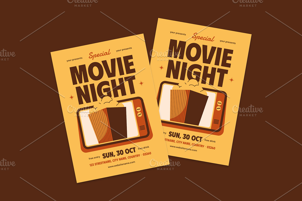 Movie Night - Flyer