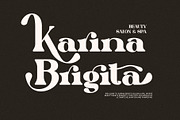 Qarifa Elegant Ligature Serif Font, a Serif Font by Perfectype (Thumbnail 6 of 8)