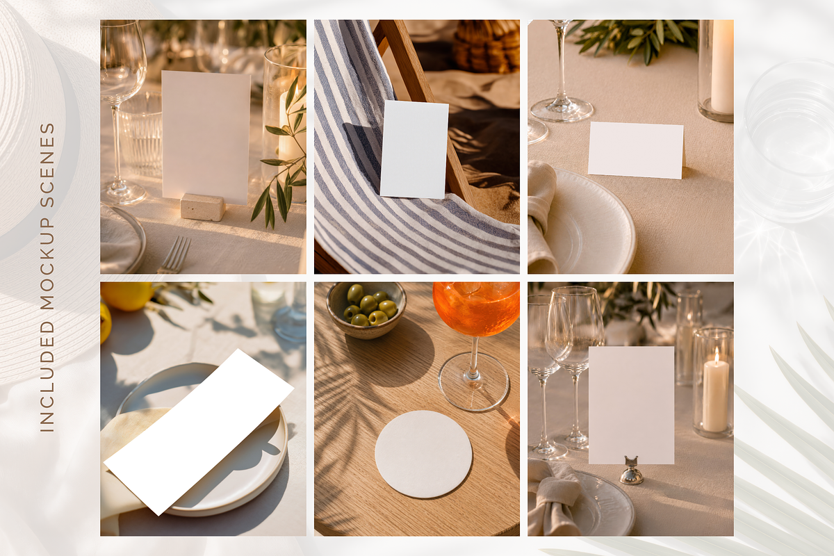 Mediterranean Stationery Mockup Set, an Advertising Mockup by Serenefeeling (Photo 4 of 13)
