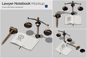 Lawyer Notebook Mockup