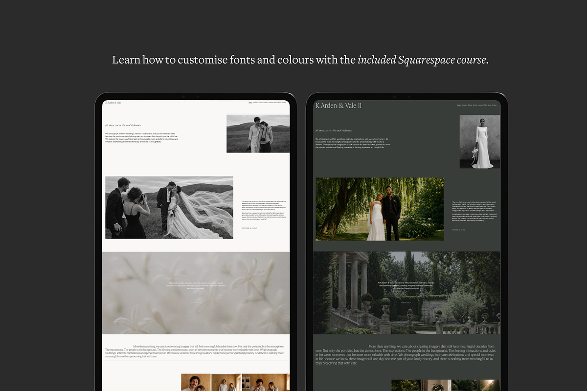 Squarespace Photographer Website, a Squarespace Template by Studio TSM (Photo 8 of 16)