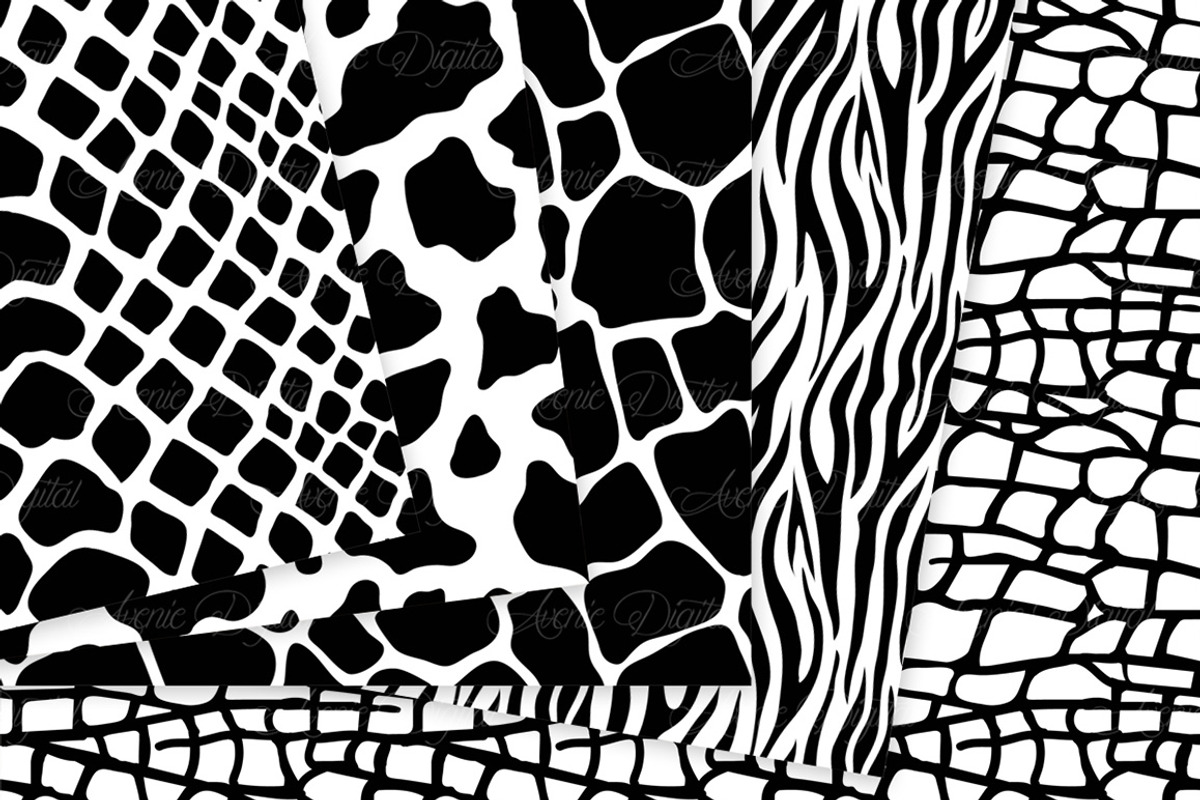 Black and White Animal Prints, a Texture Graphic by Avenie Digital (Photo 4 of 4)