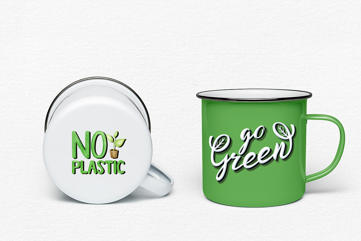 Eco-friendly Lettering Quotes & icon, an Illustration by svetlanaARTdreams (Photo 10 of 10)
