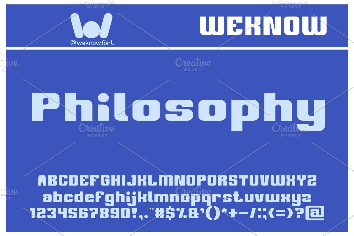 Philosophy font, a Sans Serif Font by weknow (Photo 1 of 5)
