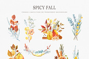 Spicy Fall herbs & berries, a Decorative Illustration by Volha Studio (Thumbnail 3 of 9)