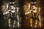 Steampunk Art Kit Photoshop Action, an Action Add-On by GorynArt (Thumbnail 3 of 11)