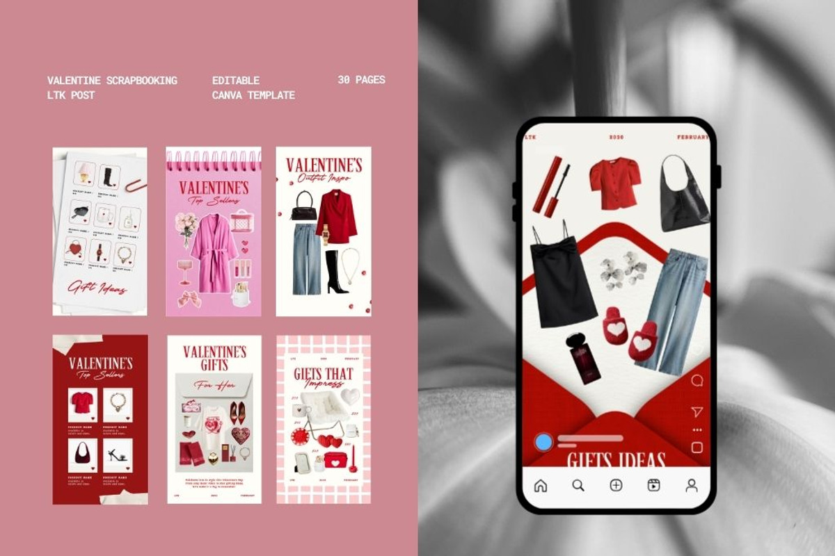 30 Valentine Instagram Story, a Social Media Template by Amaré Creative (Photo 4 of 7)