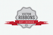 Flat Vector Ribbons, an Object Graphic by kulturrrno (Thumbnail 1 of 8)