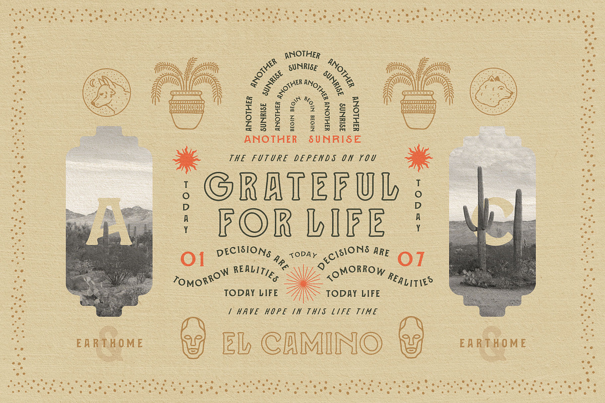 El Camino Font Collection + Extras, a Font by Opus Nigrum (Photo 9 of 20)
