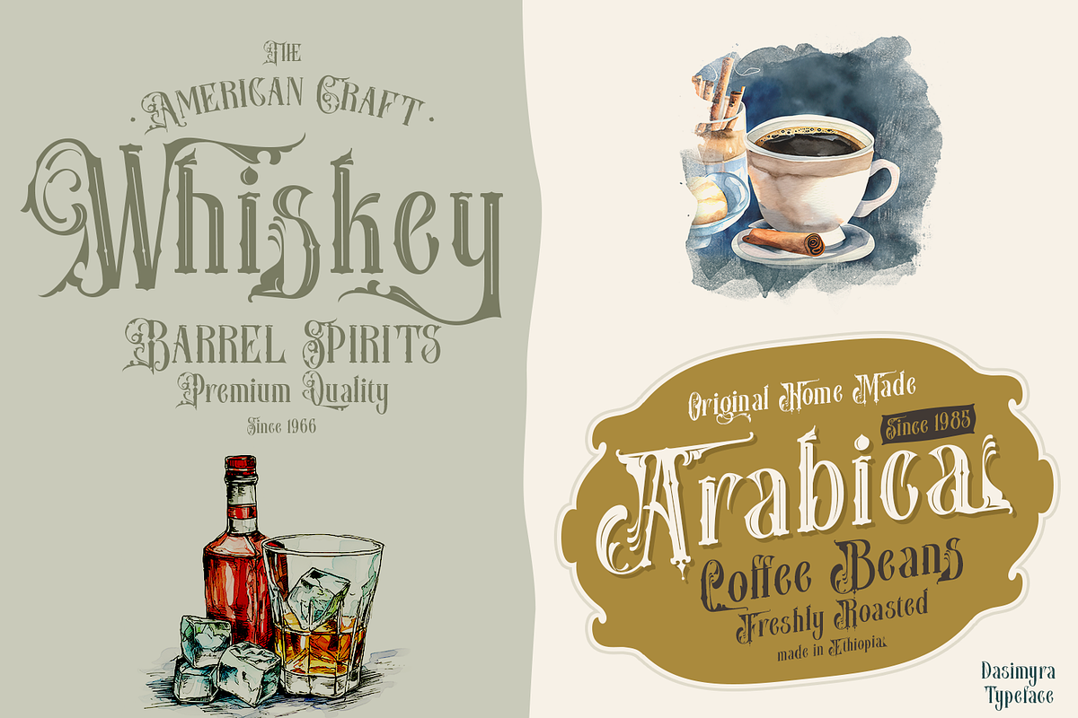 Dasimyra Antique Typeface, a Blackletter Font by TypeClassHeroes (Photo 6 of 10)