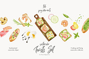 Watercolor Food BUNDLE, a Food Illustration by NiKO (Thumbnail 20 of 25)