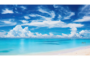 beach navy holiday ai generated, a Holiday Photo by pikepicture