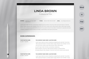 Executive Resume Template / CV