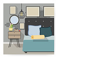 Modern interior set, a Decorative Illustration by Good Studio (Thumbnail 5 of 5)