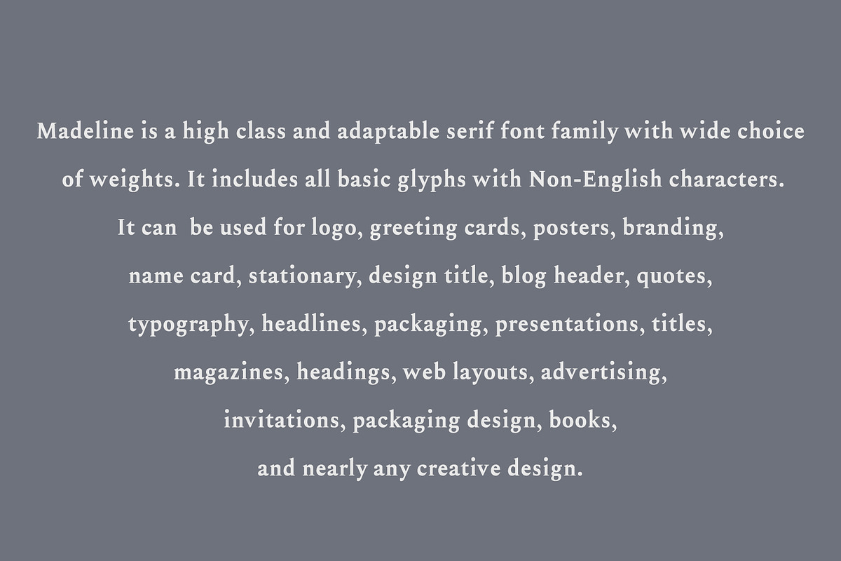 Madelin Serif Font Family preview 8