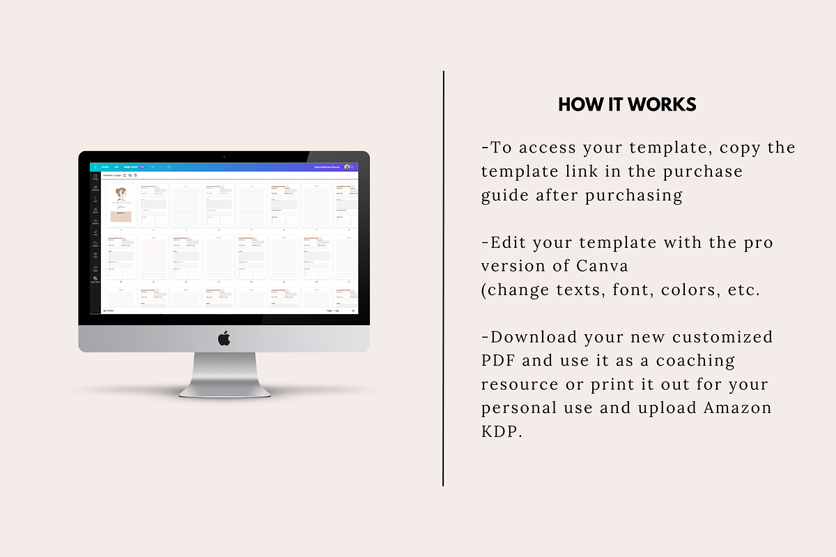 Daily Reflection Planner | KDP, a Templates & Theme by KDPISH (Photo 4 of 4)