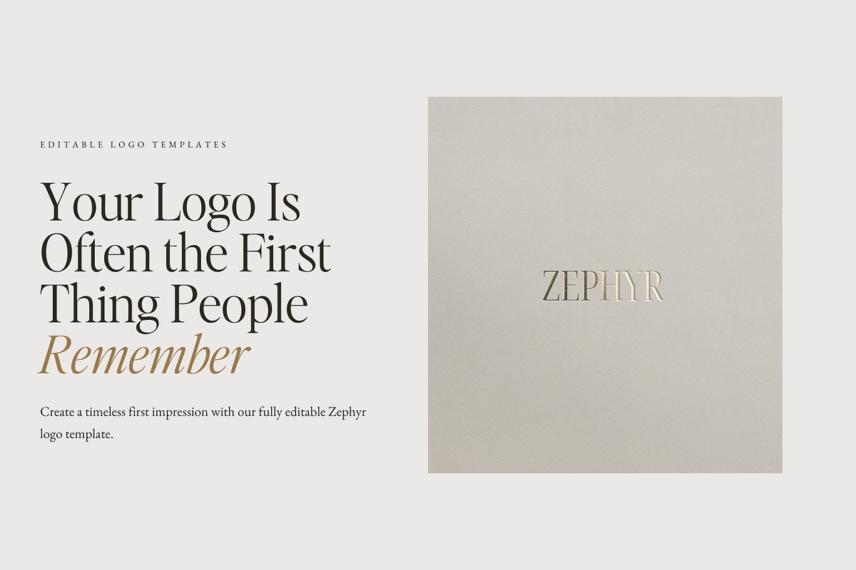 Modern Logo Set | Zephyr, a Branding & Logo Template by Adam and Grace (Photo 6 of 22)