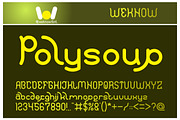 polysoup font, a Font by weknow (Thumbnail 5 of 5)