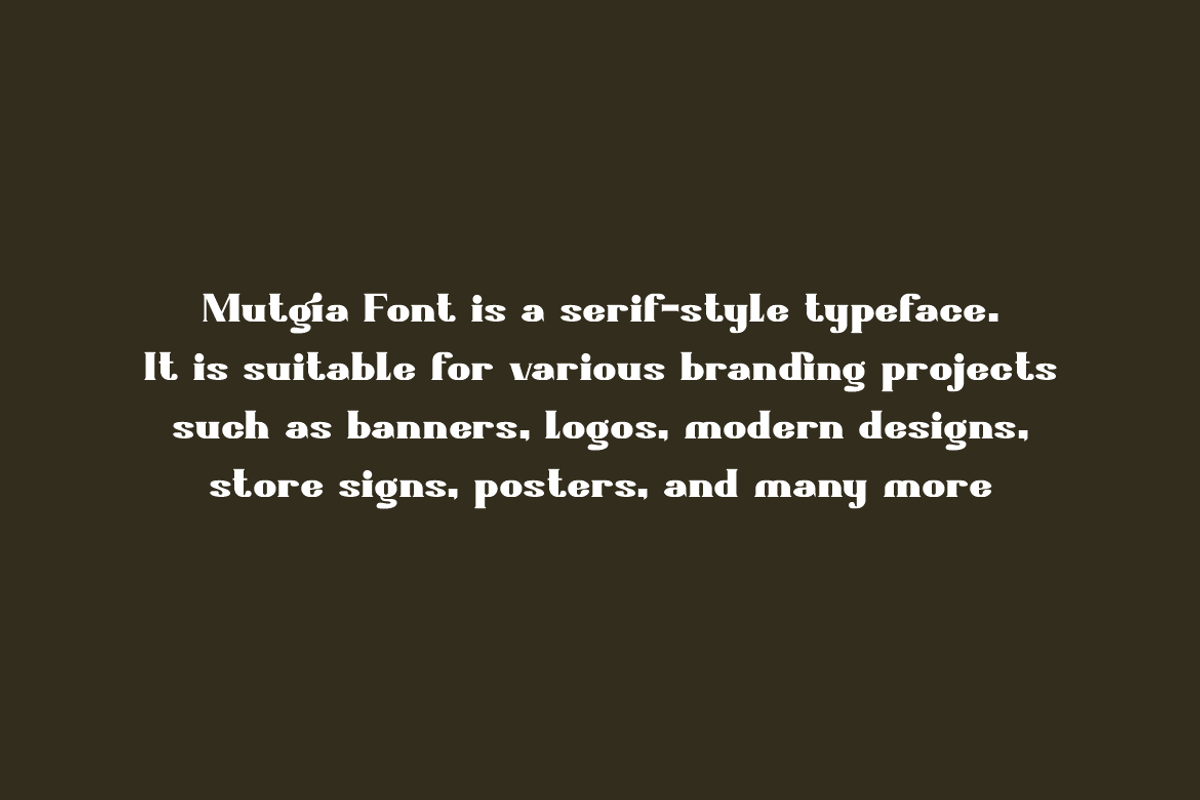 Mutgia - Retro Ligatures Font, a Serif Font by QR Design Studio (Photo 5 of 8)