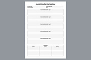 Social Media Marketing Planner Sheet, a Stationery Template by shahsoft (Thumbnail 2 of 4)
