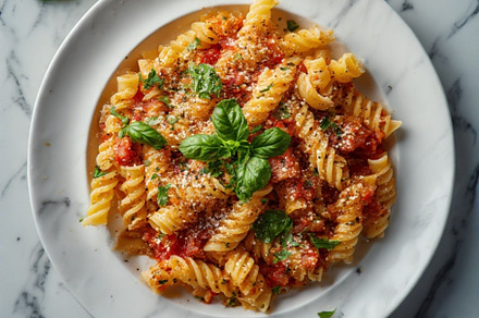 Pasta Dish italian stock image, a Photo by ComfortQ
