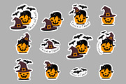 Halloween Stickers Bundle, a Decorative Illustration by DeShoff Art (Thumbnail 1 of 3)