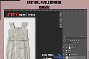 Baby Girl Ruffle Romper Mockup, a Shirt Mockup by Nora Gad (Thumbnail 2 of 21)