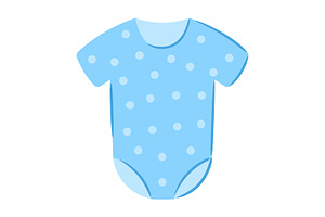 Illustration Of Baby Suit.