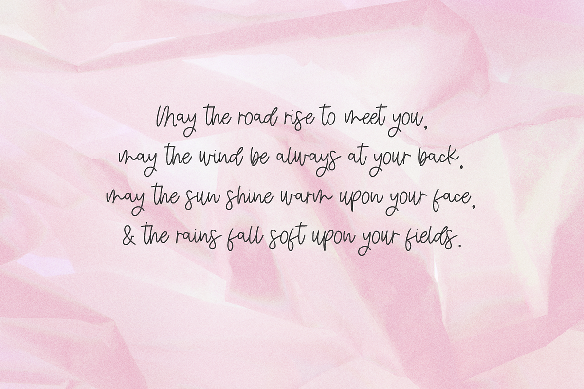 Jukebox Money Script, a Script Font by Beck McCormick (Photo 6 of 10)