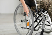 Cropped Shot Of Female Soldier Sitting In Self-Propelled Manual Wheelchair, a Photo by Prostock-Studio (Thumbnail 2 of 2)