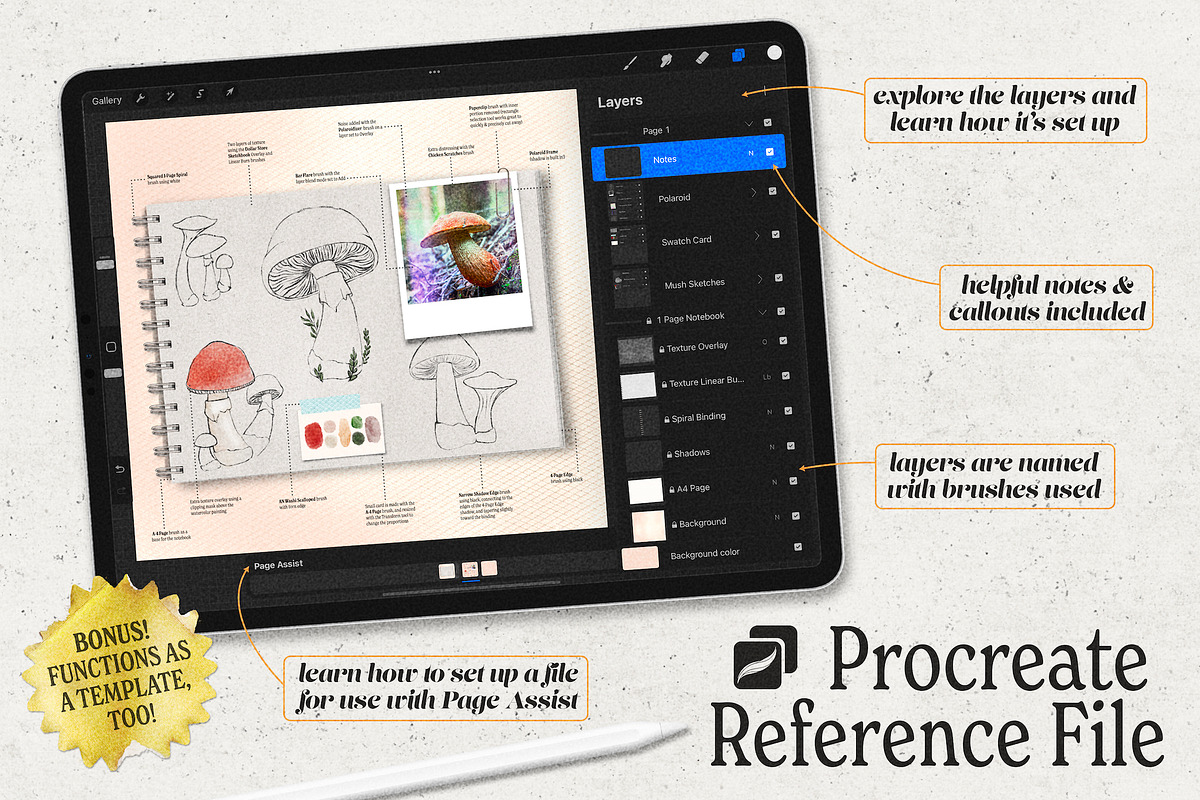 Sketchbook for Procreate, a Brush Add-On by Wooly Pronto (Photo 10 of 11)