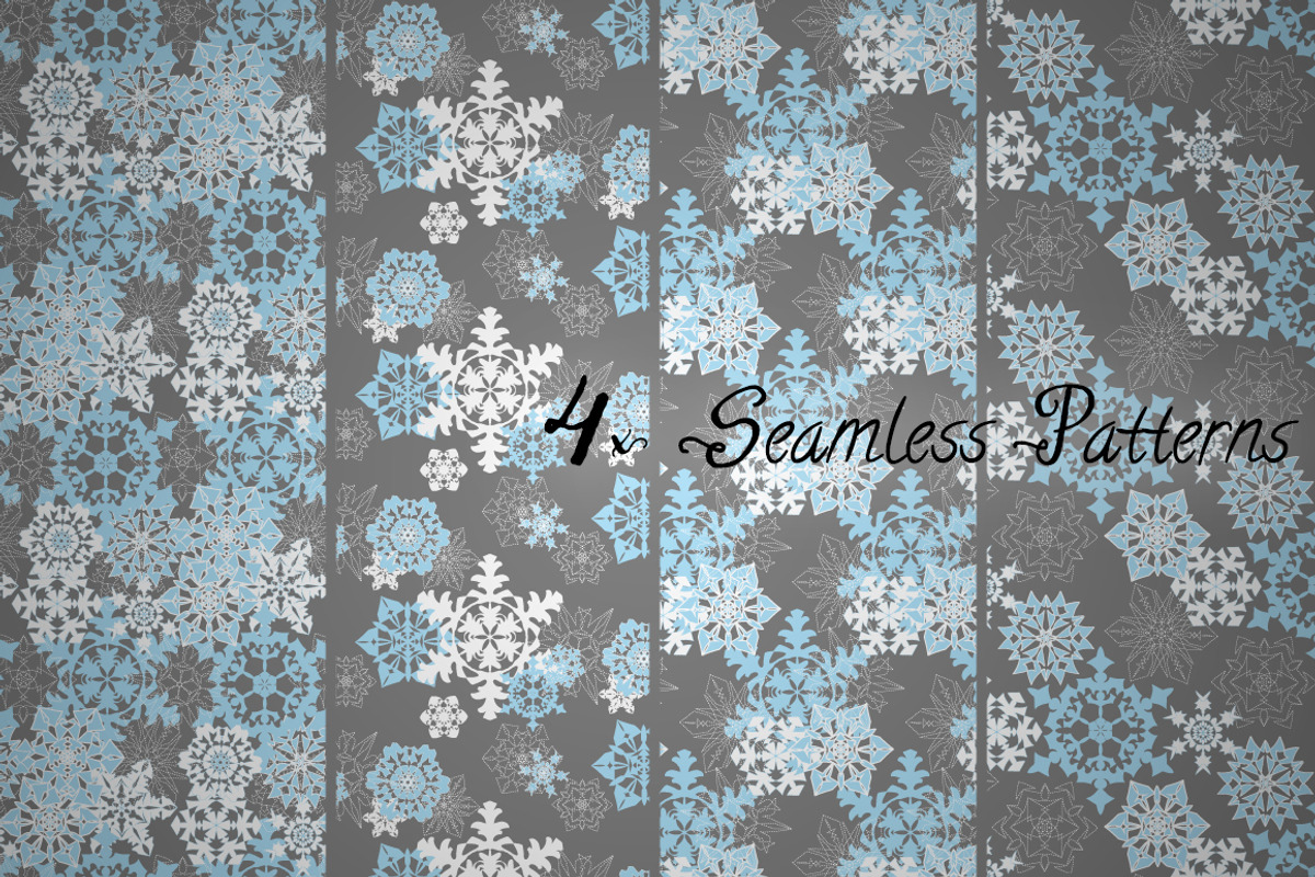 Vector Snowflakes, an Object Graphic by Ferntale Art & Design (Photo 3 of 3)