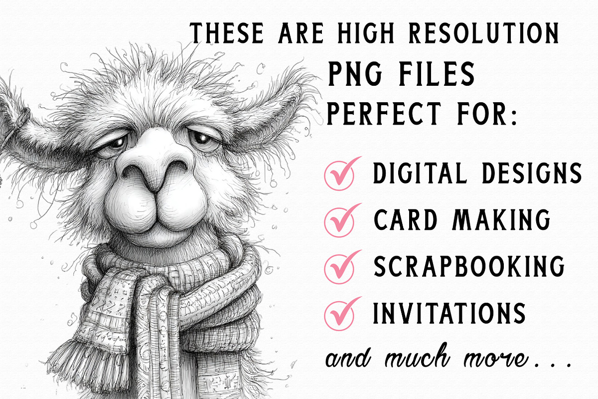 Whimsical Grumpy Christmas Clipart, an Illustration by Libby Wishes (Photo 5 of 7)