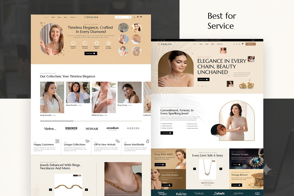 Swarna Jewelry Store WordPress Theme, a WordPress Template by ThemesRain (Photo 2 of 3)