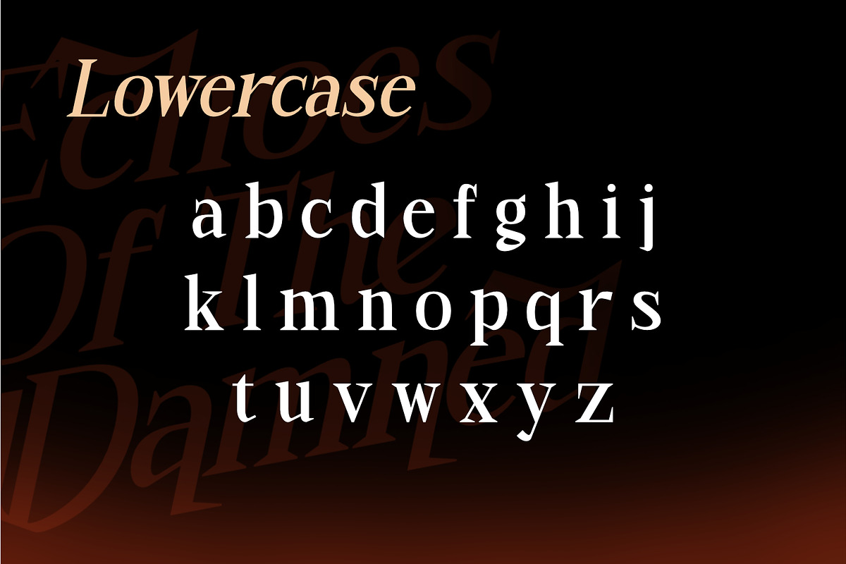 Bonemerch - Modern Gothic Serif Font, a Serif Font by Rishsketch (Photo 9 of 13)