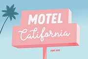 Motel California | Font duo, a Script Font by AngelinaKovel (Thumbnail 1 of 17)