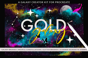 Galaxy Creator Kit For Procreate