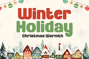 Golden Sleigh - Christmas Font, a Handwritten Font by Mozatype (Thumbnail 3 of 8)
