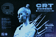 CRT Screen l Monitor Photo Effects, a Layer Style Add-On by Cursedesign (Thumbnail 1 of 7)