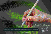 60 Foliage & Grass Procreate brushes, a Brush Add-On by Eldar Zakirov's (Thumbnail 2 of 6)