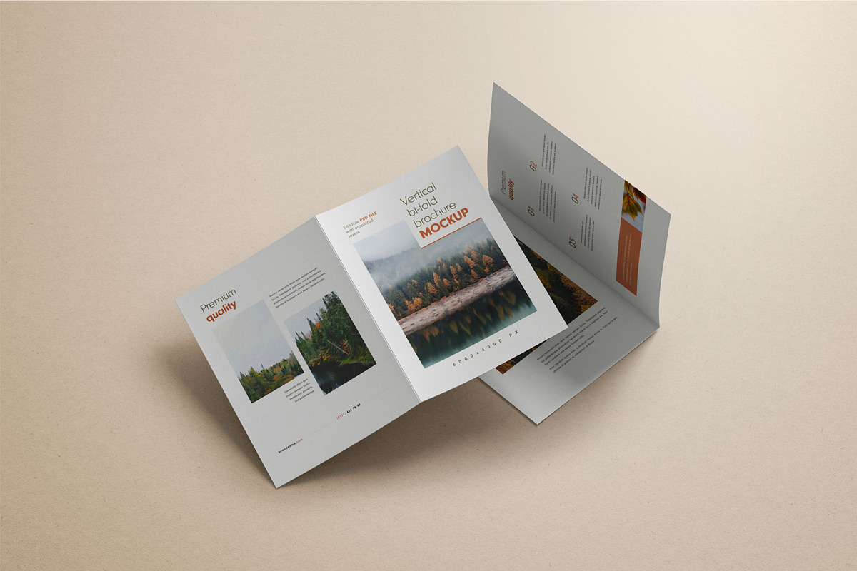 Bifold Vertical Brochure Mockup, a Print Template by mockupatelier (Photo 6 of 13)