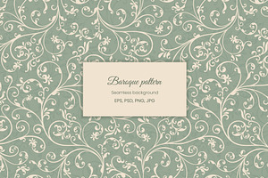 Baroque seamless pattern
