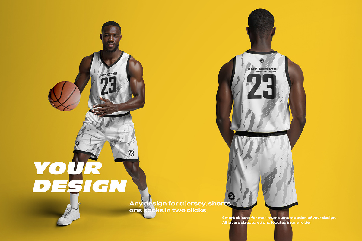 6 Basketball Jersey Mockups, a Shirt Mockup by Grow Design Craft Studio (Photo 4 of 7)