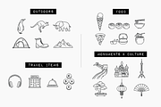 281 Travel Icons Set - Bundle, an Outline Icon by Hatch Design Workshop (Thumbnail 15 of 19)