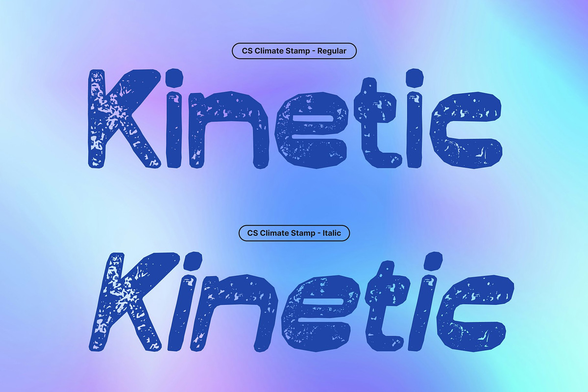CS Climate Stamp, a Sans Serif Font by Craft Supply Co. (Photo 3 of 8)