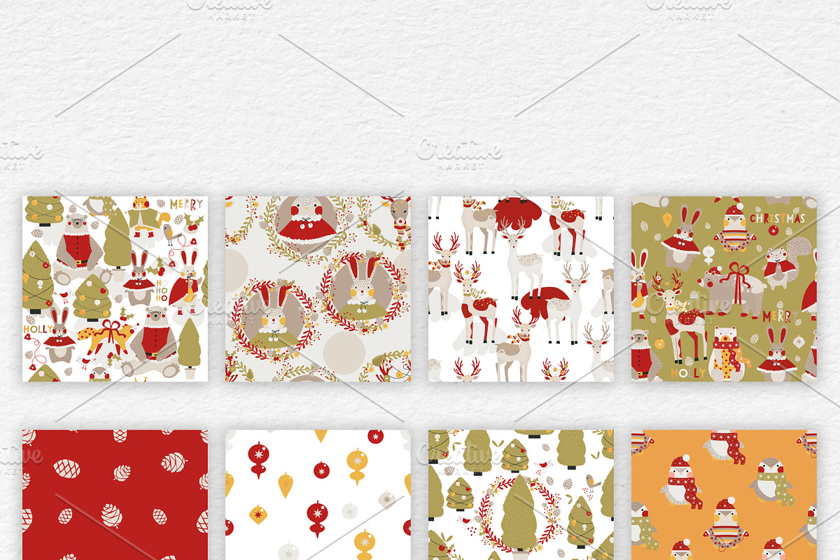 Very merry. Xmas patterns, a Pattern Graphic by Lineli (Photo 3 of 11)
