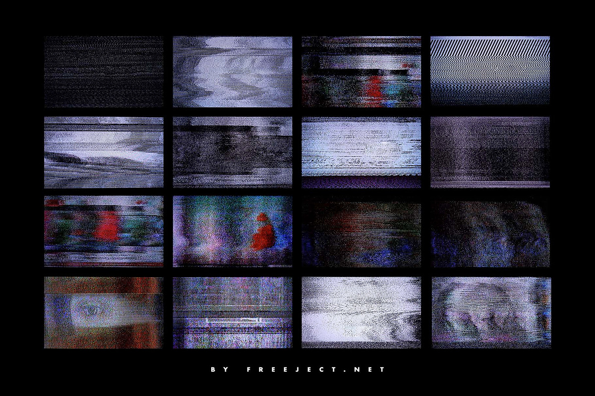 62 Abstract Scanline Glitch Texture, a Texture Graphic by freeject.net