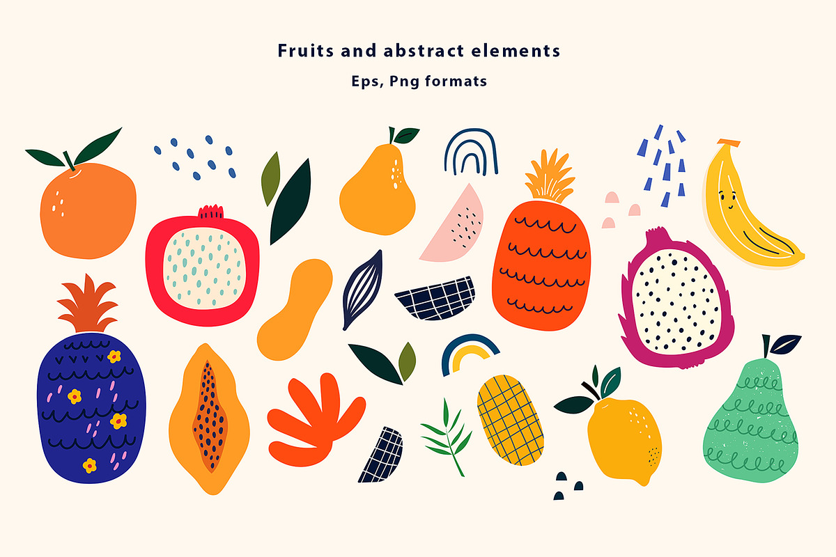 Fresh seamless patterns + posters, a Decorative Illustration by MoleskoStudio (Photo 3 of 21)