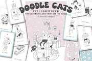 Doodle Cats Full Tarot Deck, an Illustration by Anastasiya Klempach (Thumbnail 4 of 13)